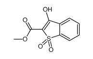 methyl 3-hydroxy-1,1-dioxo-1-benzothiophene-2-carboxylate结构式