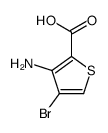 3-氨基-4-溴噻吩-2-羧酸结构式
