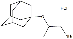 [2-(1-adamantyloxy)propyl]amine hydrochloride Structure