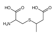 3-(2-amino-2-carboxyethyl)sulfanylbutanoic acid Structure