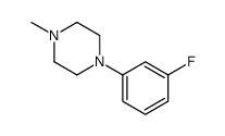 1-(3-Fluorophenyl)-4-methylpiperazine Structure