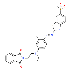 N-[2-[N-ethyl-4-[[6-(methylsulphonyl)benzothiazol-2-yl]azo]-m-toluidino]ethyl]phthalimide picture
