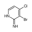 3-bromo-4-chloropyridin-2-amine Structure