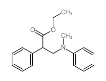 Benzeneacetic acid, a-[(methylphenylamino)methyl]-,ethyl ester Structure
