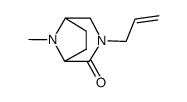 3,8-Diazabicyclo[3.2.1]octan-2-one,8-methyl-3-(2-propenyl)-(9CI)结构式