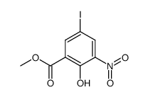 Salicylic acid, 5-iodo-3-nitro-, methyl ester结构式
