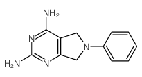5H-Pyrrolo[3,4-d]pyrimidine-2,4-diamine,6,7-dihydro-6-phenyl- structure