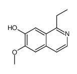 1-ethyl-6-methoxy-isoquinolin-7-ol结构式