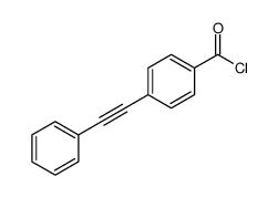 4-(2-phenylethynyl)benzoyl chloride结构式