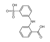 2-[(3-Sulfophenyl)amino]benzoic acid结构式