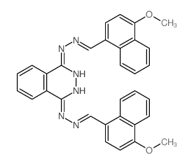 1-Naphthaldehyde,4-methoxy-, 1,4-phthalazinediyldihydrazone (8CI) picture