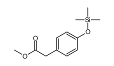 4-(Trimethylsiloxy)phenylacetic acid methyl ester Structure