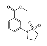 Methyl 3-(1,1-dioxo-isothiazolidin-2-yl)benzoate结构式