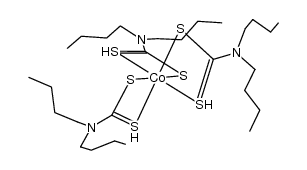 tris(dibutyldithiocarbamidato)-cobalt(III)结构式