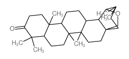 Oleanan-3-one,19,28-epoxy-, (18a,19b)-结构式