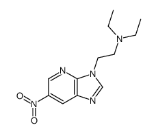 3-[2-(Diethylamino)ethyl]-6-nitro-3H-imidazo[4,5-b]pyridine结构式