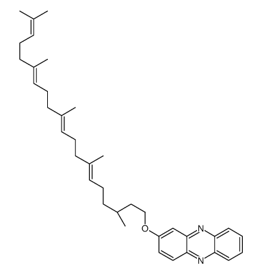 2-[(3S,6E,10E,14E)-3,7,11,15,19-pentamethylicosa-6,10,14,18-tetraenoxy]phenazine Structure