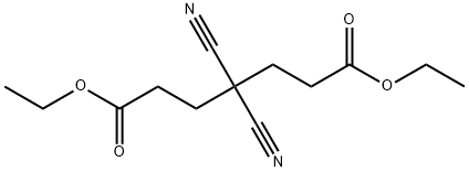 Diethyl 4,4-dicyanoheptanedioate Structure