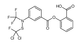 2-[[3-[[(dichlorofluoromethyl)thio](trifluoromethyl)amino]benzoyl]oxy]benzoic acid结构式