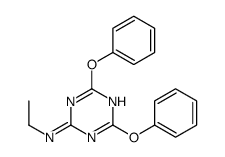 N-ethyl-4,6-diphenoxy-1,3,5-triazin-2-amine结构式