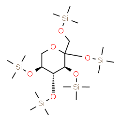 1-O,2-O,3-O,4-O,5-O-Pentakis(trimethylsilyl)-L-sorbopyranose结构式