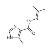 1H-Imidazole-4-carboxylic acid,5-methyl-,(1-methylethylidene)hydrazide (9CI) Structure