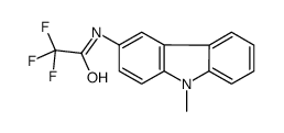 2,2,2-trifluoro-N-(9-methylcarbazol-3-yl)acetamide结构式