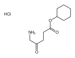 cyclohexyl 5-amino-4-oxopentanoate,hydrochloride Structure