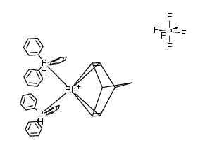 (BICYCLO(2.2.1)HEPTA-2,5-DIENE)(BIS-(TRIPHENYLPHOSPHINE))RHODIUM (I) PF6 picture