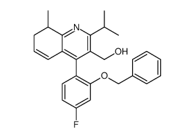 (E)-(4-(2-(benzyloxy)-4-fluorophenyl)-2,6-diisopropyl-5-(prop-1-enyl)pyridin-3-yl)Methanol Structure