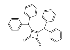 3,4-Bis-(diphenylmethyl)-cyclobut-3-en-1,2-dion Structure