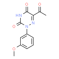 6-Acetyl-2-(3-methoxyphenyl)-1,2,4-triazine-3,5(2H,4H)-dione Structure