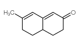 2(3H)-Naphthalenone,4,4a,5,6-tetrahydro-7-methyl- Structure
