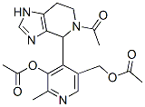 1H-Imidazo[4,5-c]pyridine,5-acetyl-4-[3-(acetyloxy)-5-[(acetyloxy)methyl]-2-methyl-4-pyridinyl]-4,5,6,7-tetrahydro- (9CI) Structure