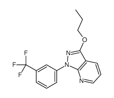 3-Propoxy-1-(α,α,α-trifluoro-m-tolyl)-1H-pyrazolo[3,4-b]pyridine Structure