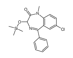 7-Chloro-1-methyl-5-phenyl-3-[(trimethylsilyl)oxy]-1H-1,4-benzodiazepin-2(3H)-one结构式