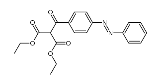 4-Benzolazo-benzoyl-malonsaeurediethylester Structure