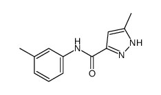 5-methyl-N-(3-methylphenyl)-1H-pyrazole-3-carboxamide结构式