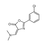 2-(3-chlorophenyl)-4-(dimethylaminomethylidene)-1,3-oxazol-5-one结构式