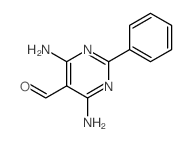 4,6-diamino-2-phenyl-pyrimidine-5-carbaldehyde结构式