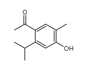 1-(4-hydroxy-2-isopropyl-5-methyl-phenyl)-ethanone Structure