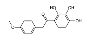 1-(2,3,4-trihydroxyphenyl)-2-(4-methoxyphenyl)ethanone结构式