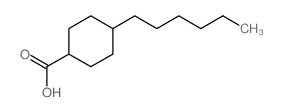 4-n-Hexylcyclohexane carboxylic acid结构式