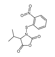 4-isopropyl-3-(2-nitro-phenylsulfanyl)-oxazolidine-2,5-dione结构式