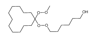 6-((1-(methylperoxy)cyclododecyl)peroxy)hexan-1-ol结构式