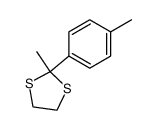 2-methyl-2-(4-methylphenyl)-2-methyl-1,3-dithiolane Structure