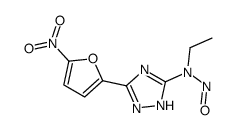 N-ethyl-N-[5-(5-nitrofuran-2-yl)-1H-1,2,4-triazol-3-yl]nitrous amide Structure