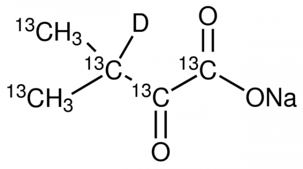Sodium 3-methyl-2-oxobutanoate-13C5,d1 Structure