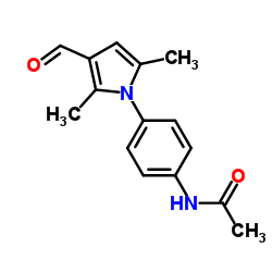N-[4-(3-Formyl-2,5-dimethyl-pyrrol-1-yl)-phenyl]-acetamide结构式