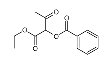 BUTANOIC ACID, 2-(BENZOYLOXY)-3-OXO-, ETHYL ESTER结构式